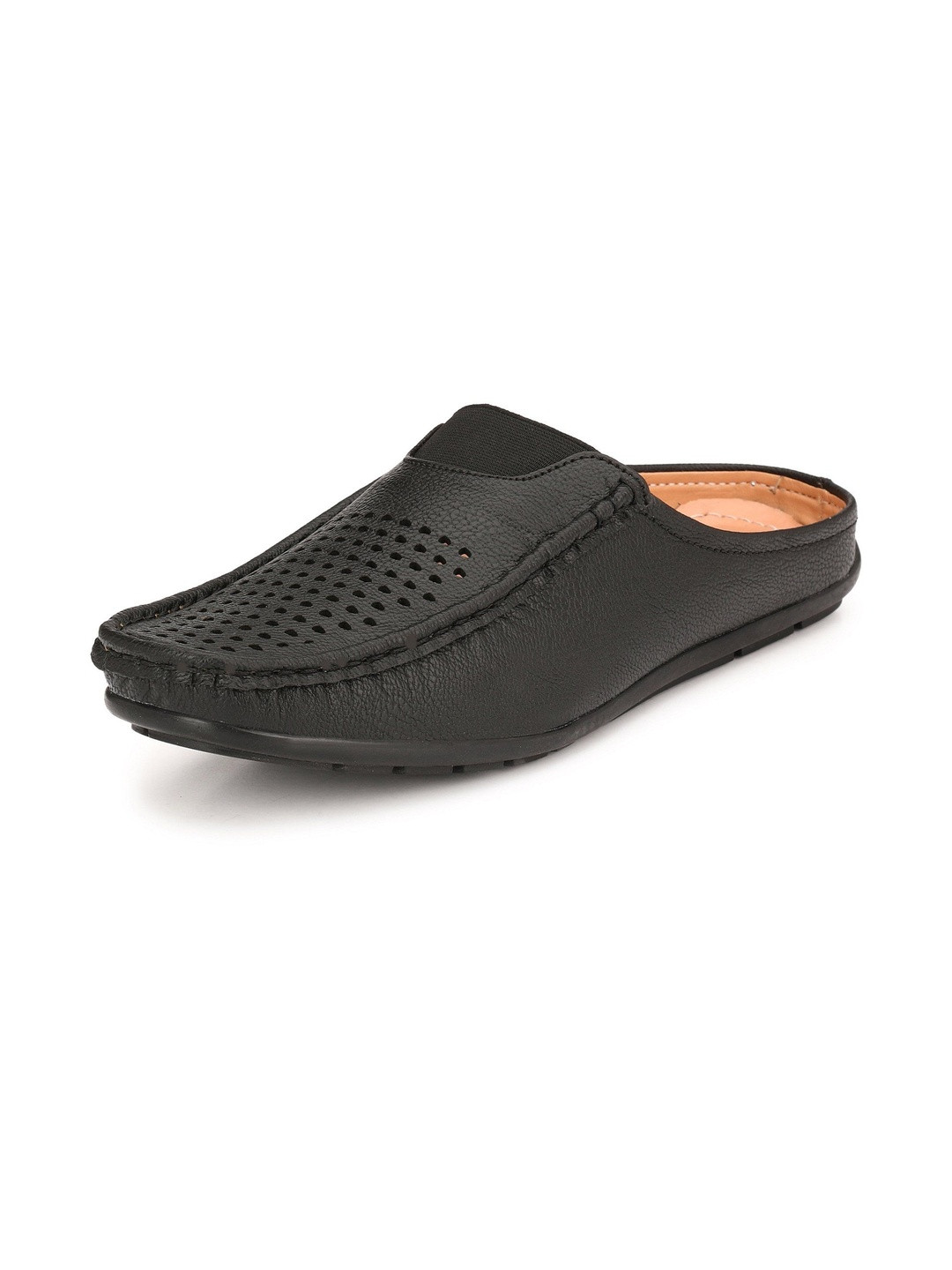 SCARPIA Men Slip-On Black Loafers
