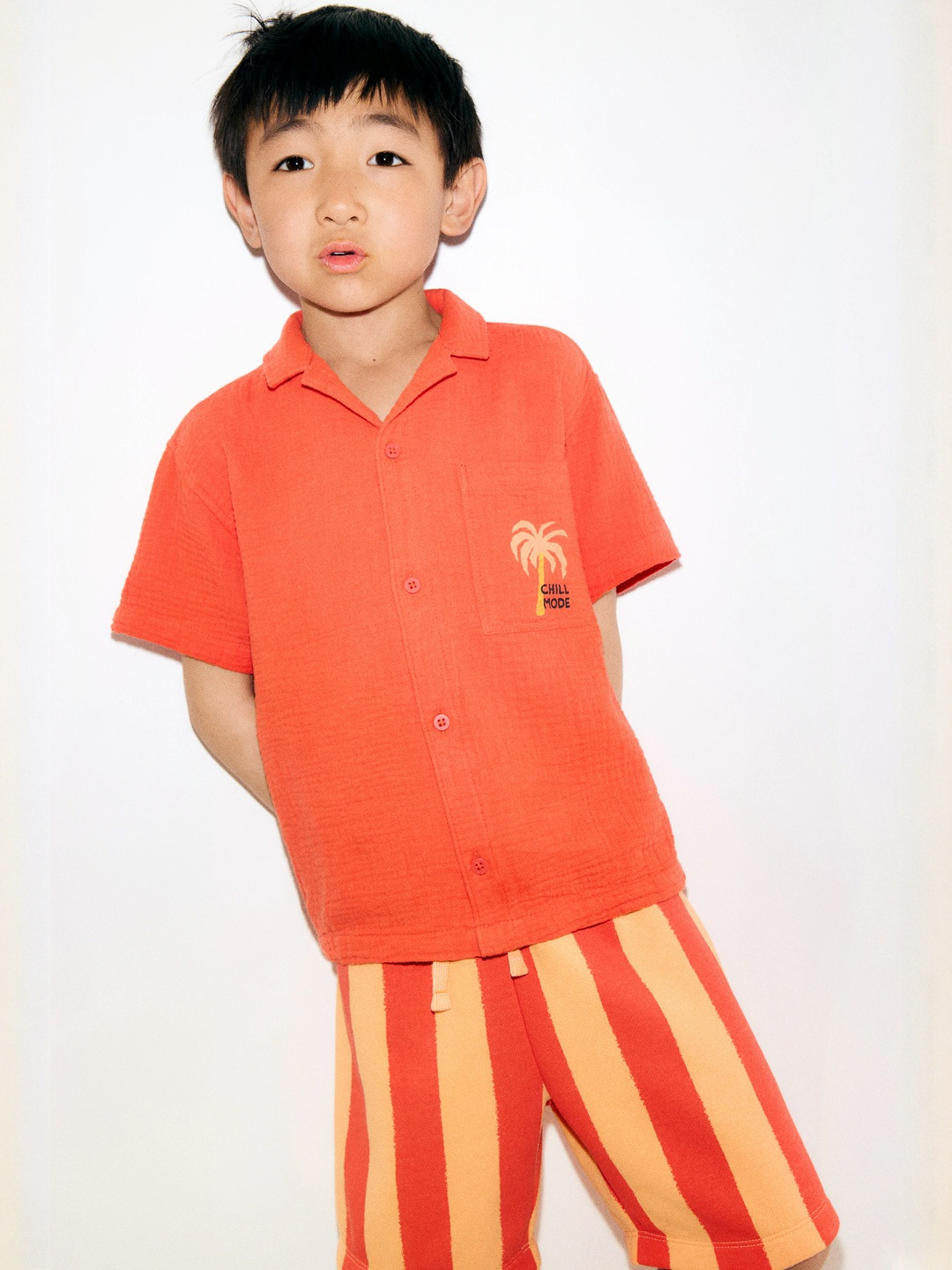 H&M Cotton Muslin Resort Shirt
