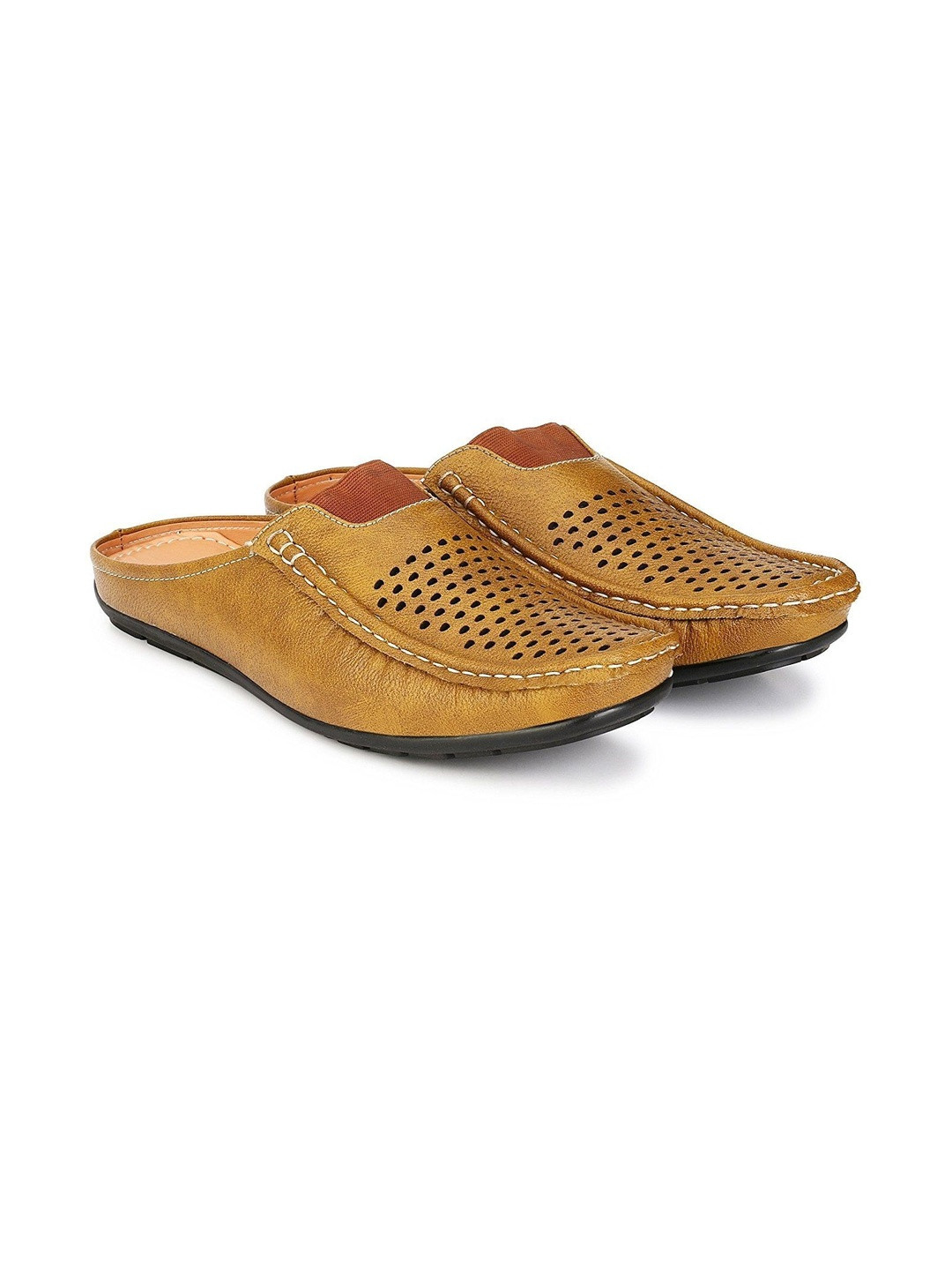 SCARPIA Men Tan Loafers Slip-On Casual Shoes