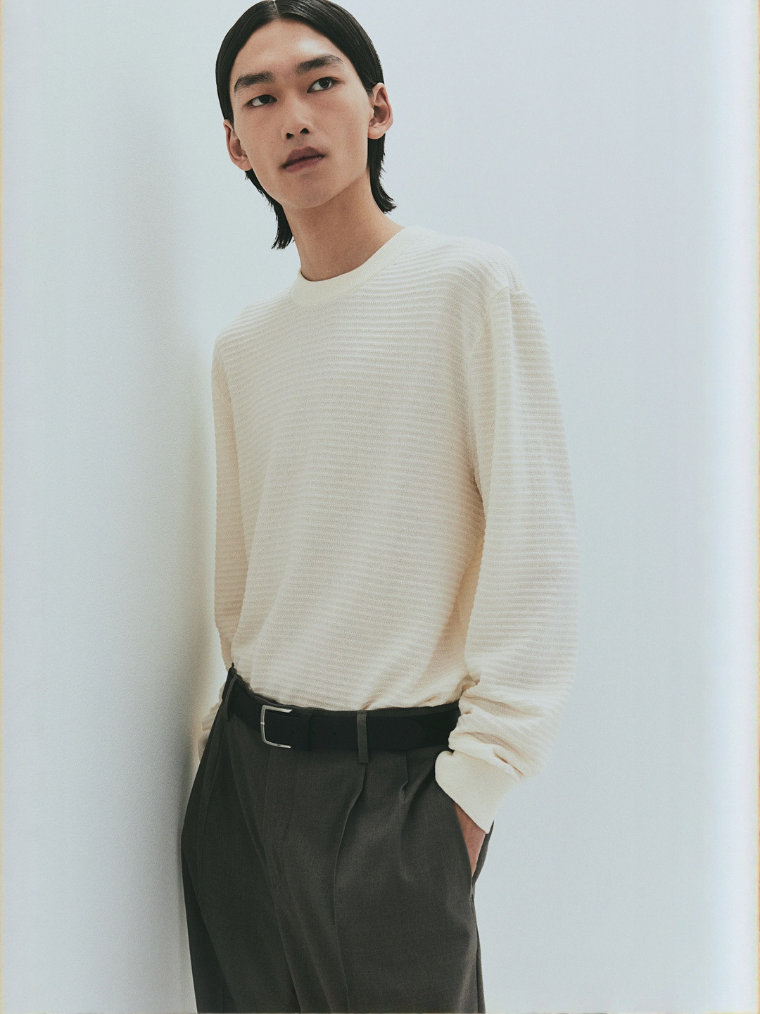 H&M Regular Fit Textured-Knit Jumper