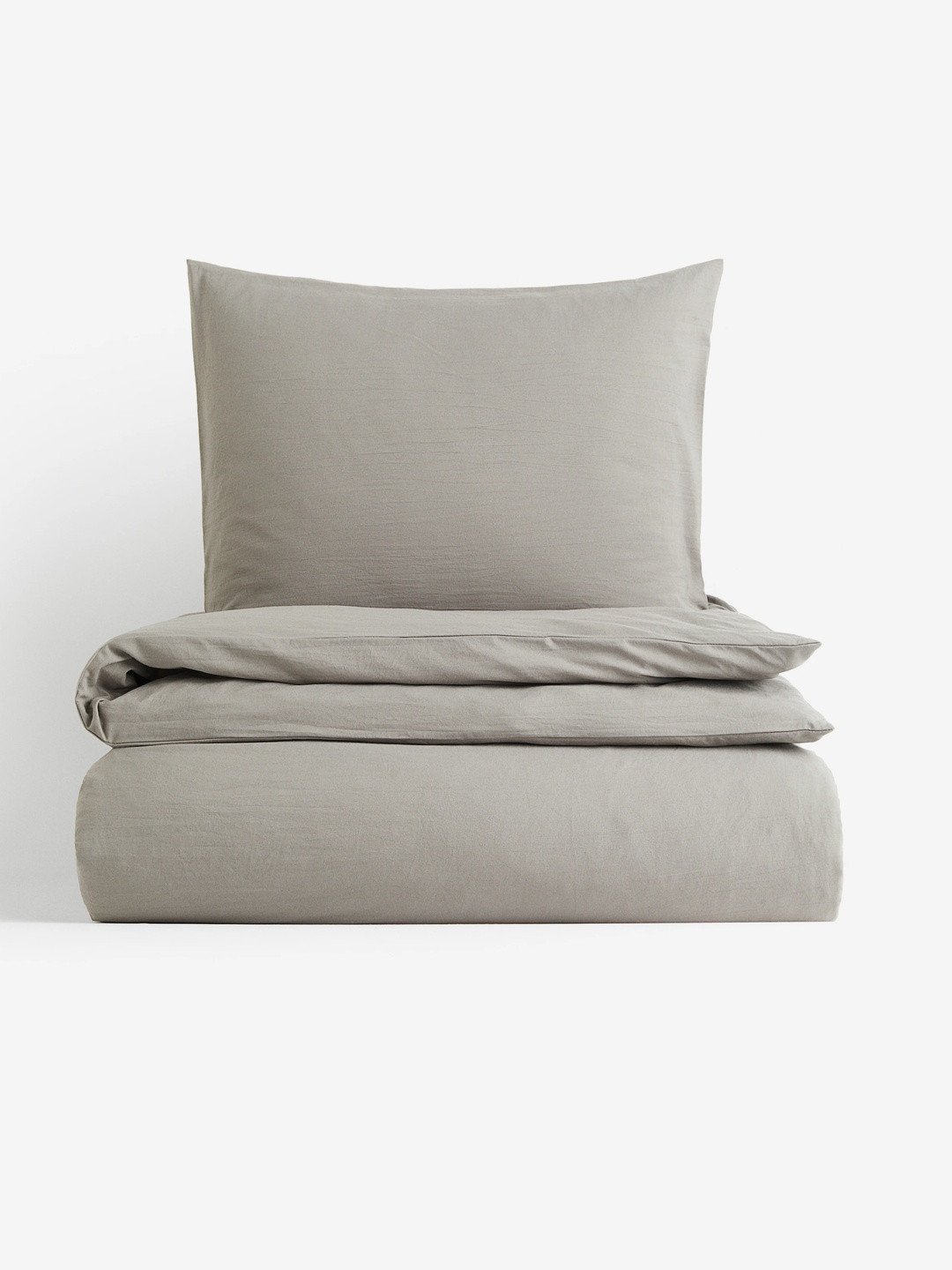 H&M Beige Single Duvet Cover Set