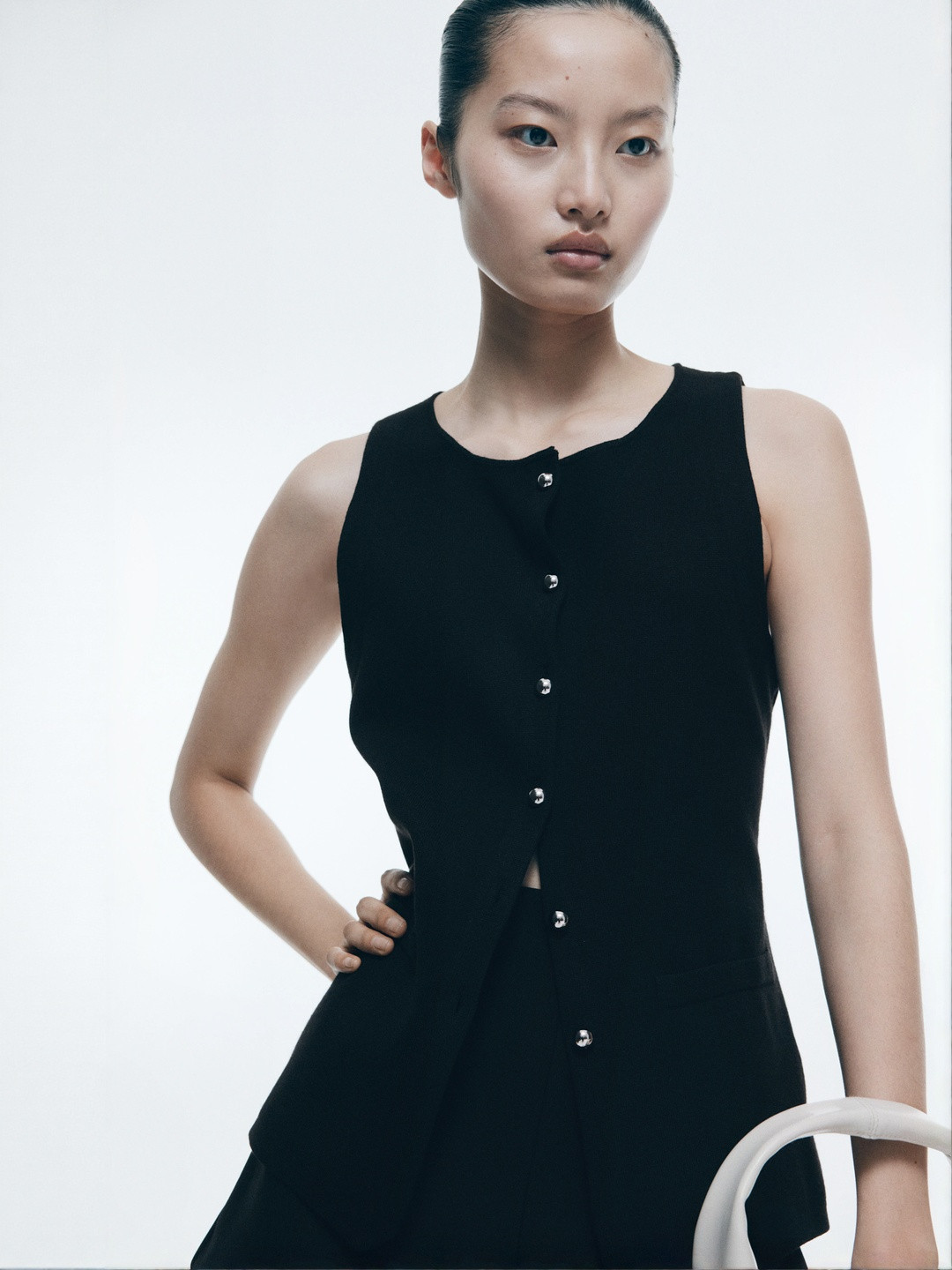 H&M Button-Front Vest Top