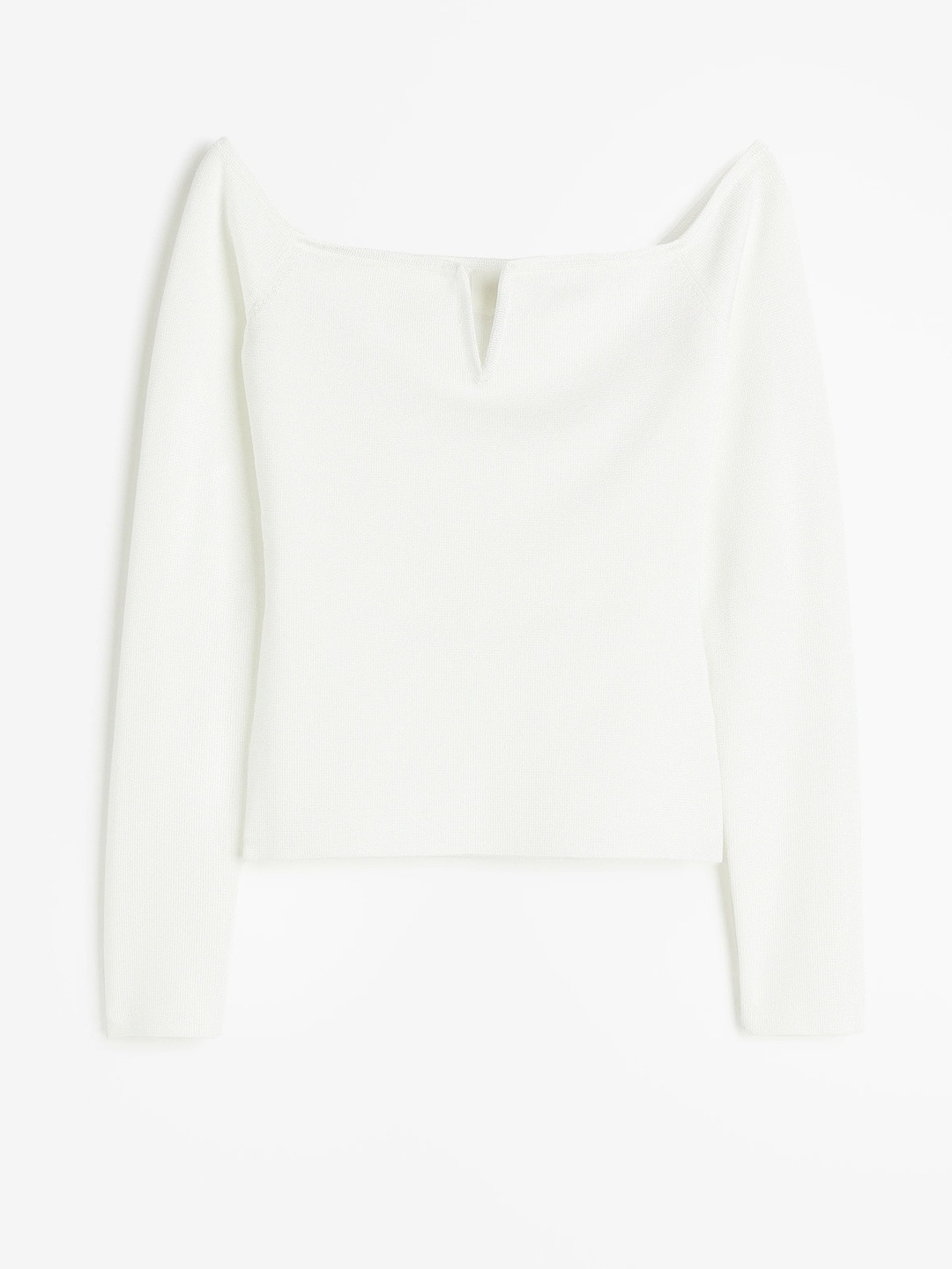 H&M Rib-Knit Off-The-Shoulder Top