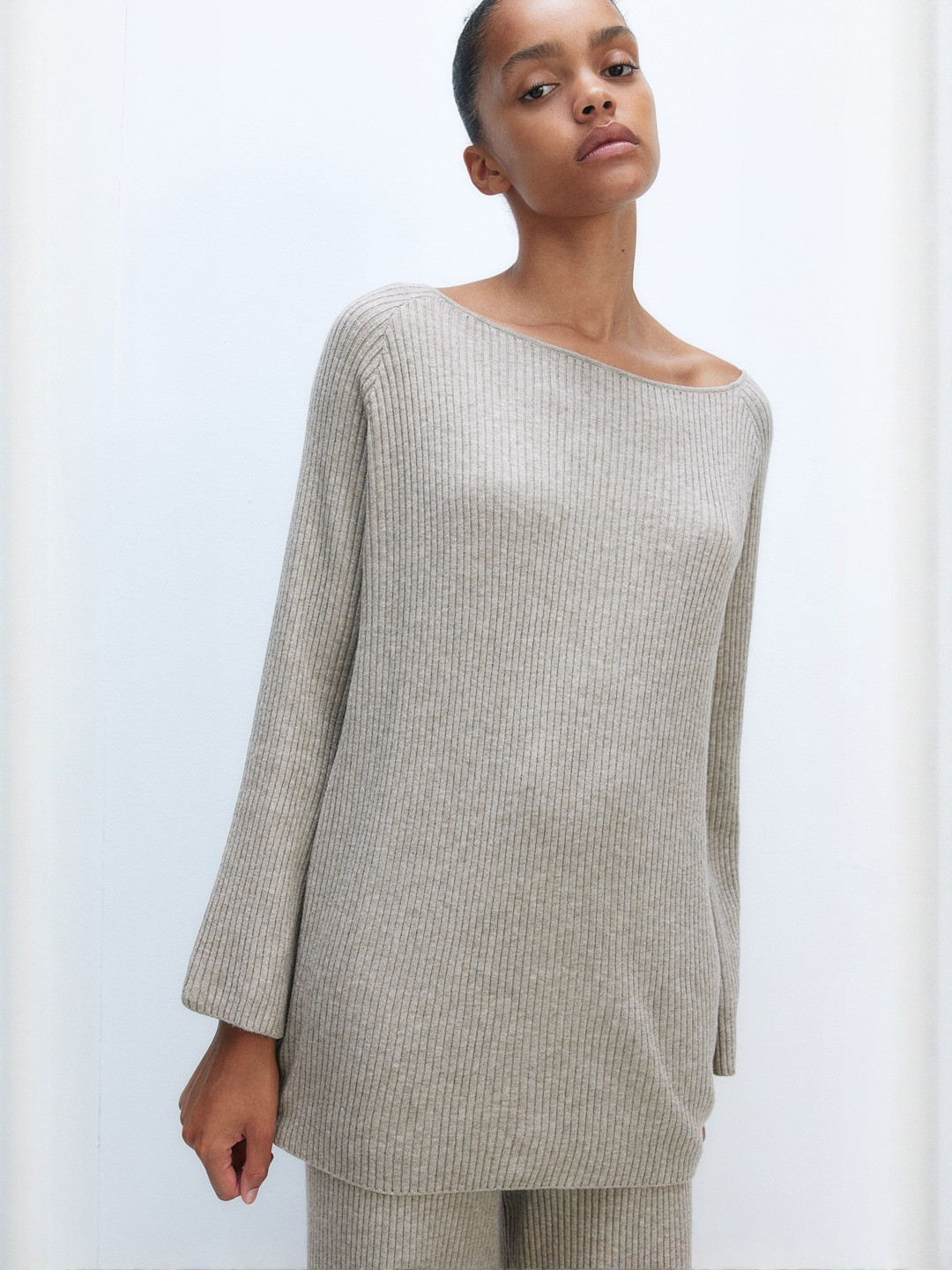 H&M Women Loose Fit Rib-Knit Jumper