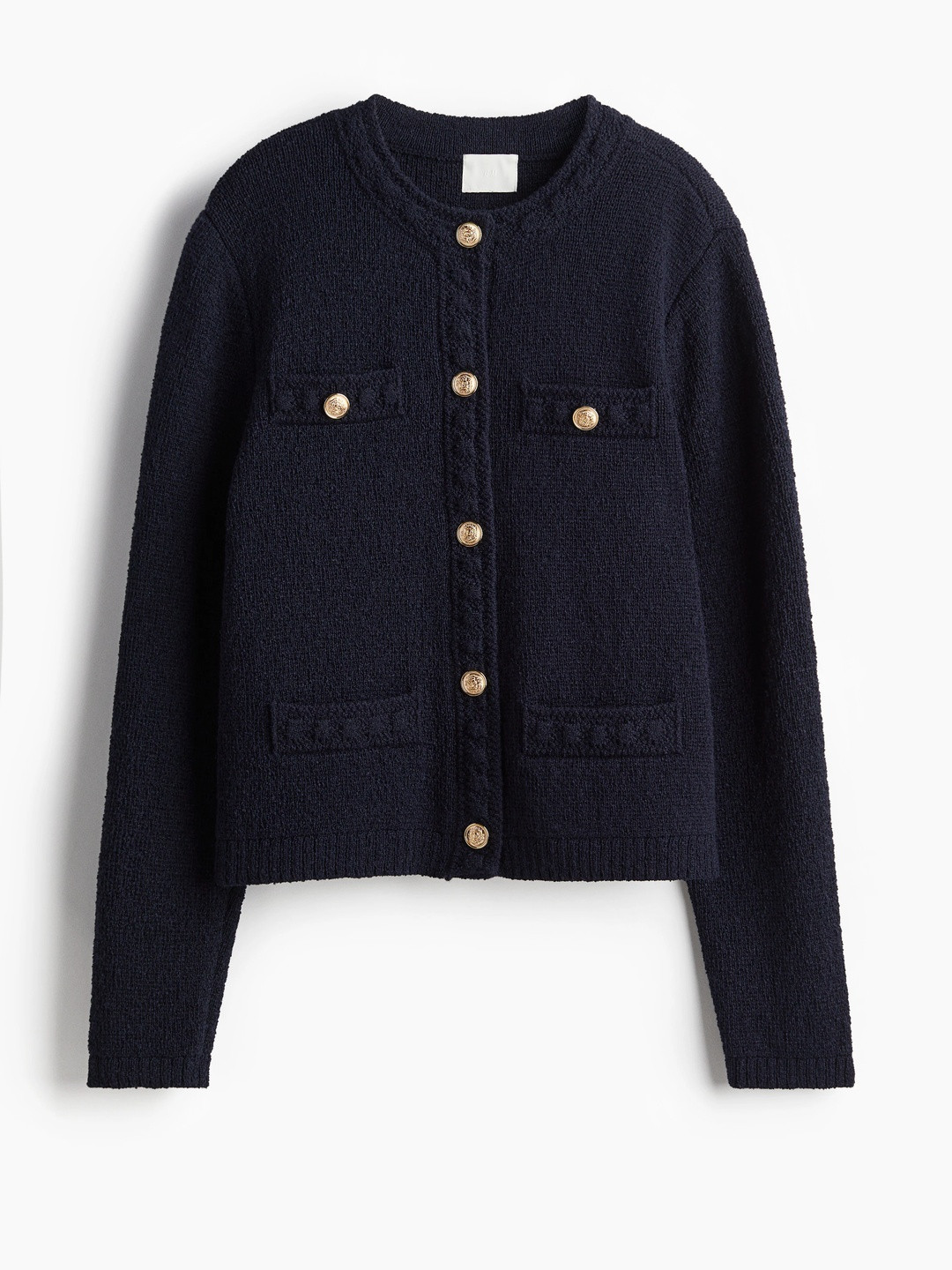 H&M Textured-Knit Cardigan