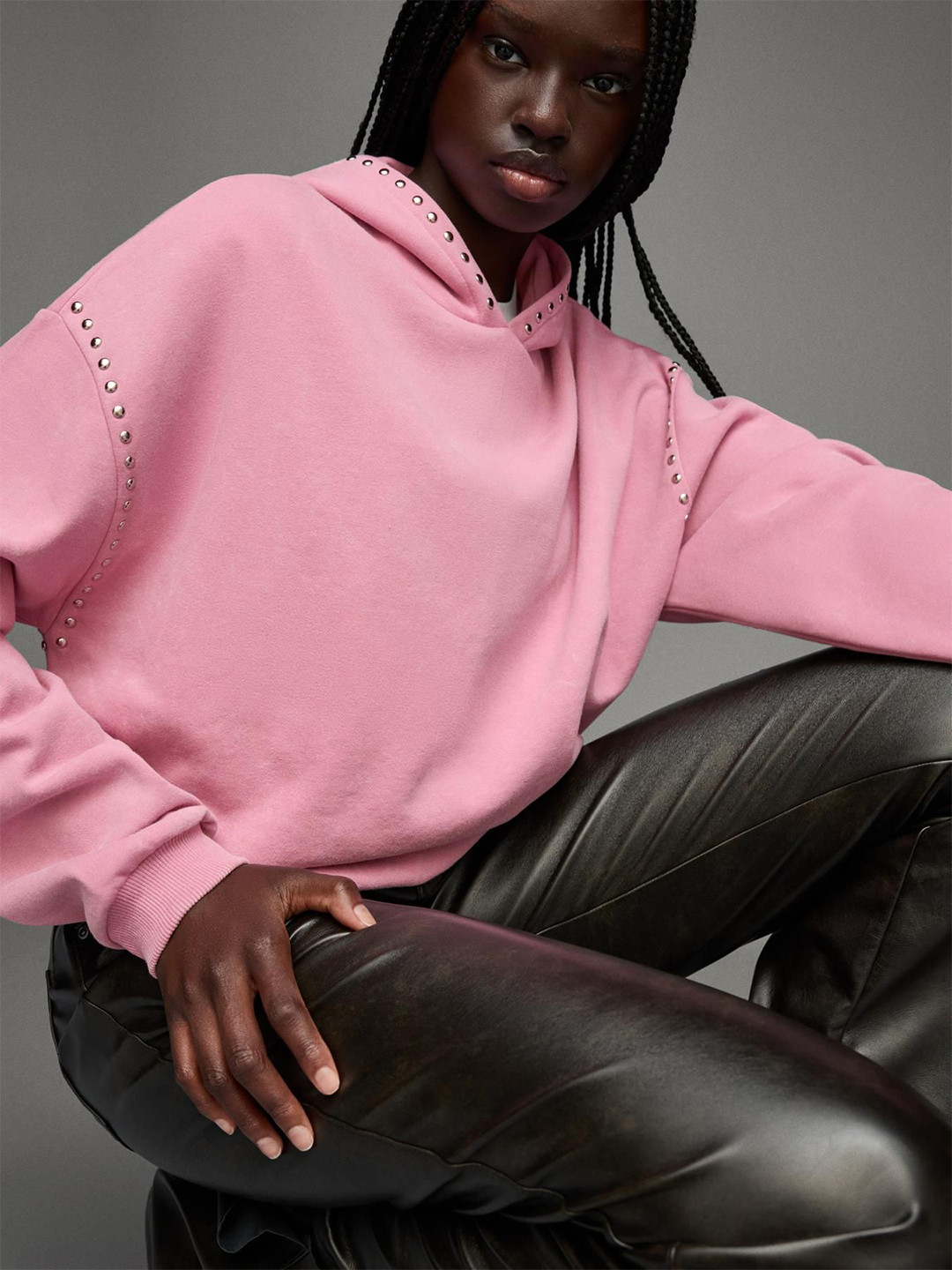 Bershka Hooded Sweatshirt