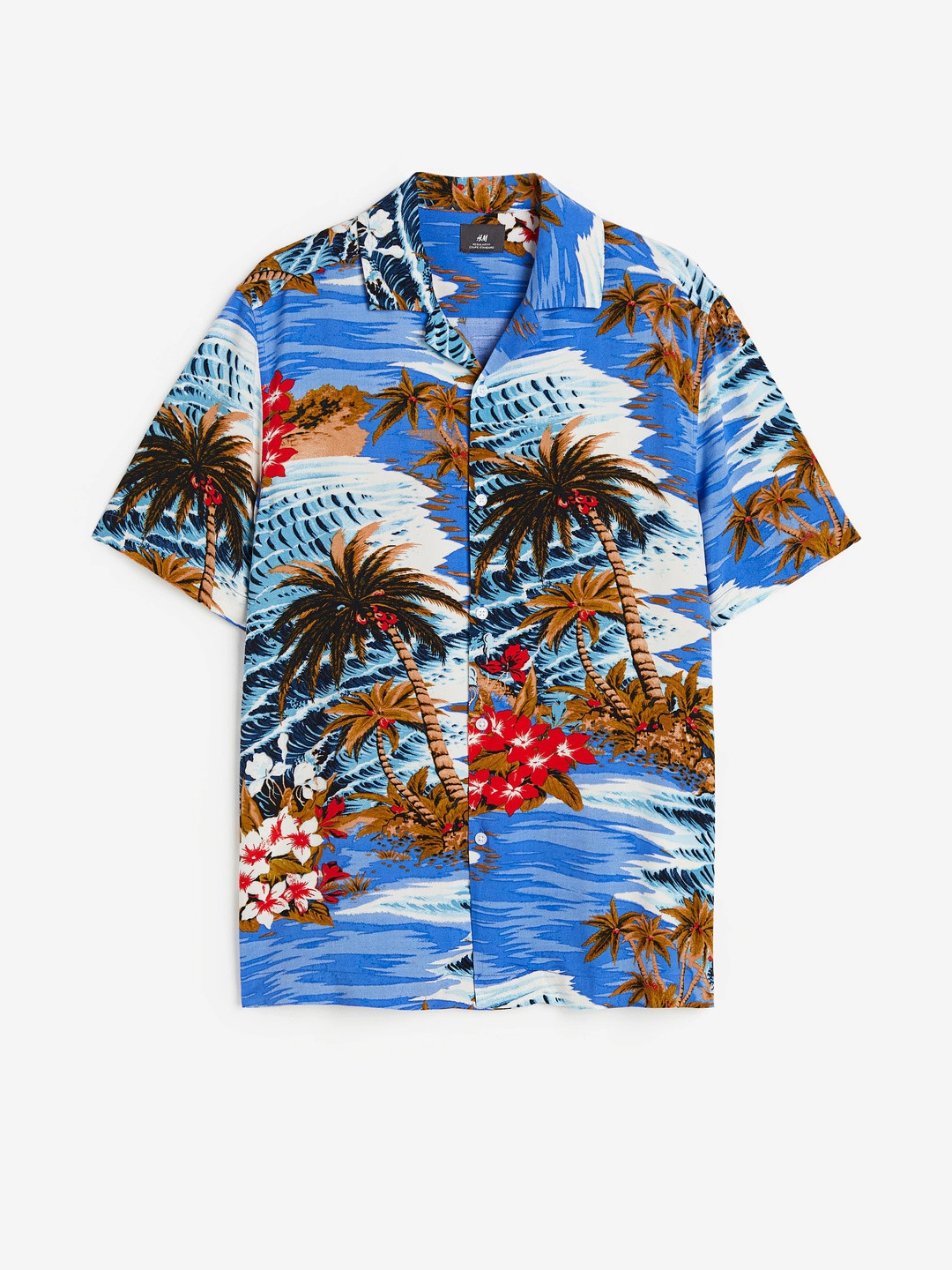 H&M Relaxed-Fit Patterned Resort Shirt