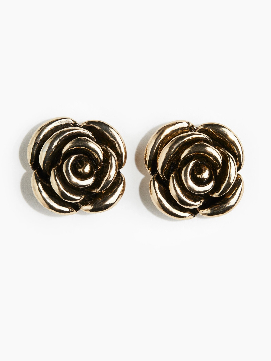 H&M Women Rose-Shaped Stud Earrings