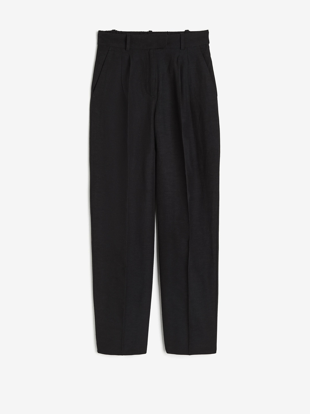 H&M Tapered Linen-Blend Trousers