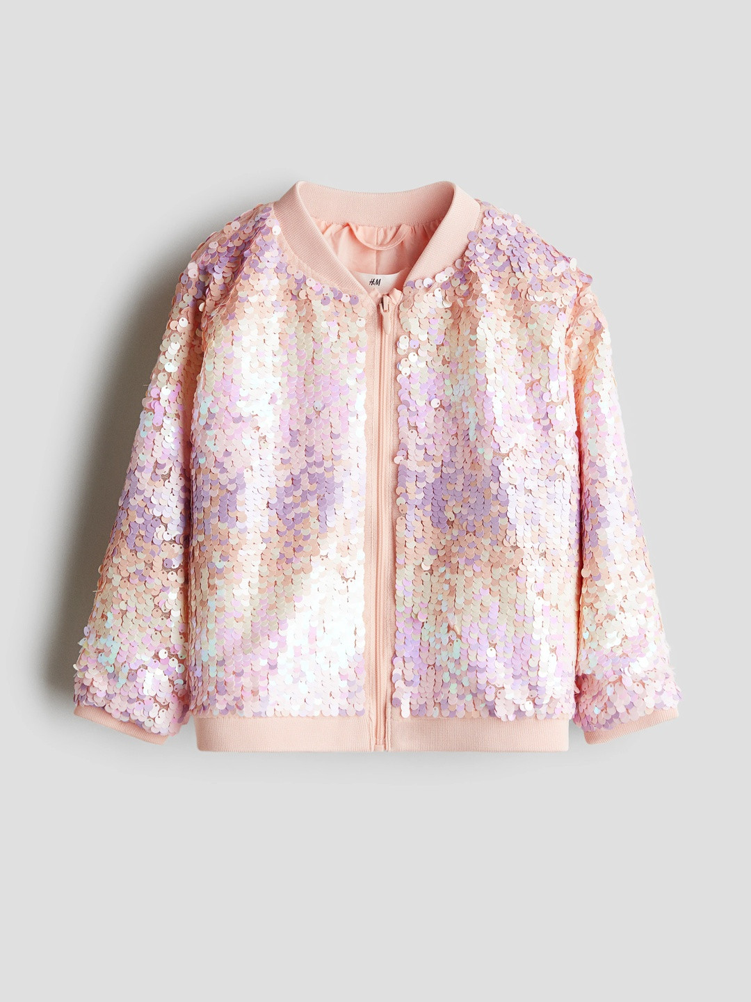 H&M Sequined Bomber Jacket
