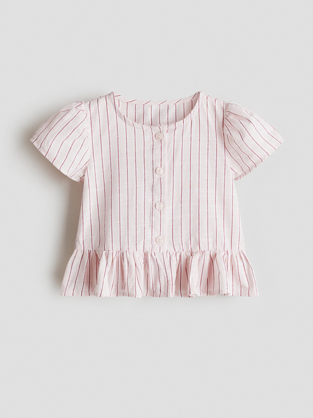 H&M Short-Sleeved Cotton Blouse