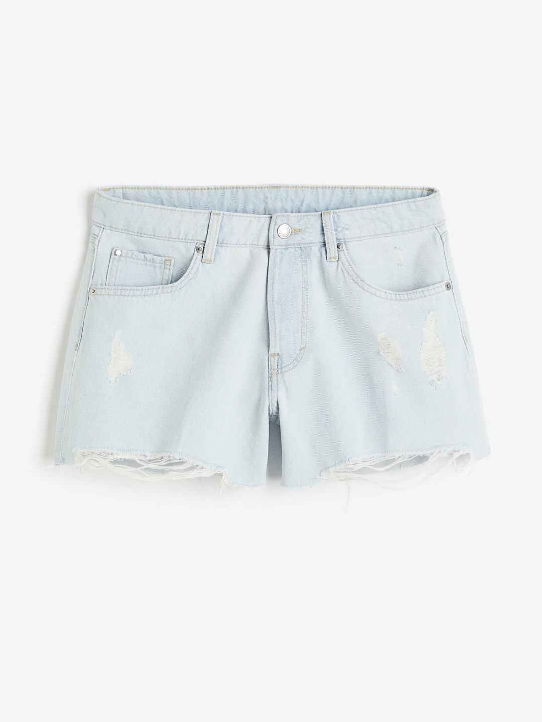 H&M Women 90s Boyfriend Fit Low Denim shorts