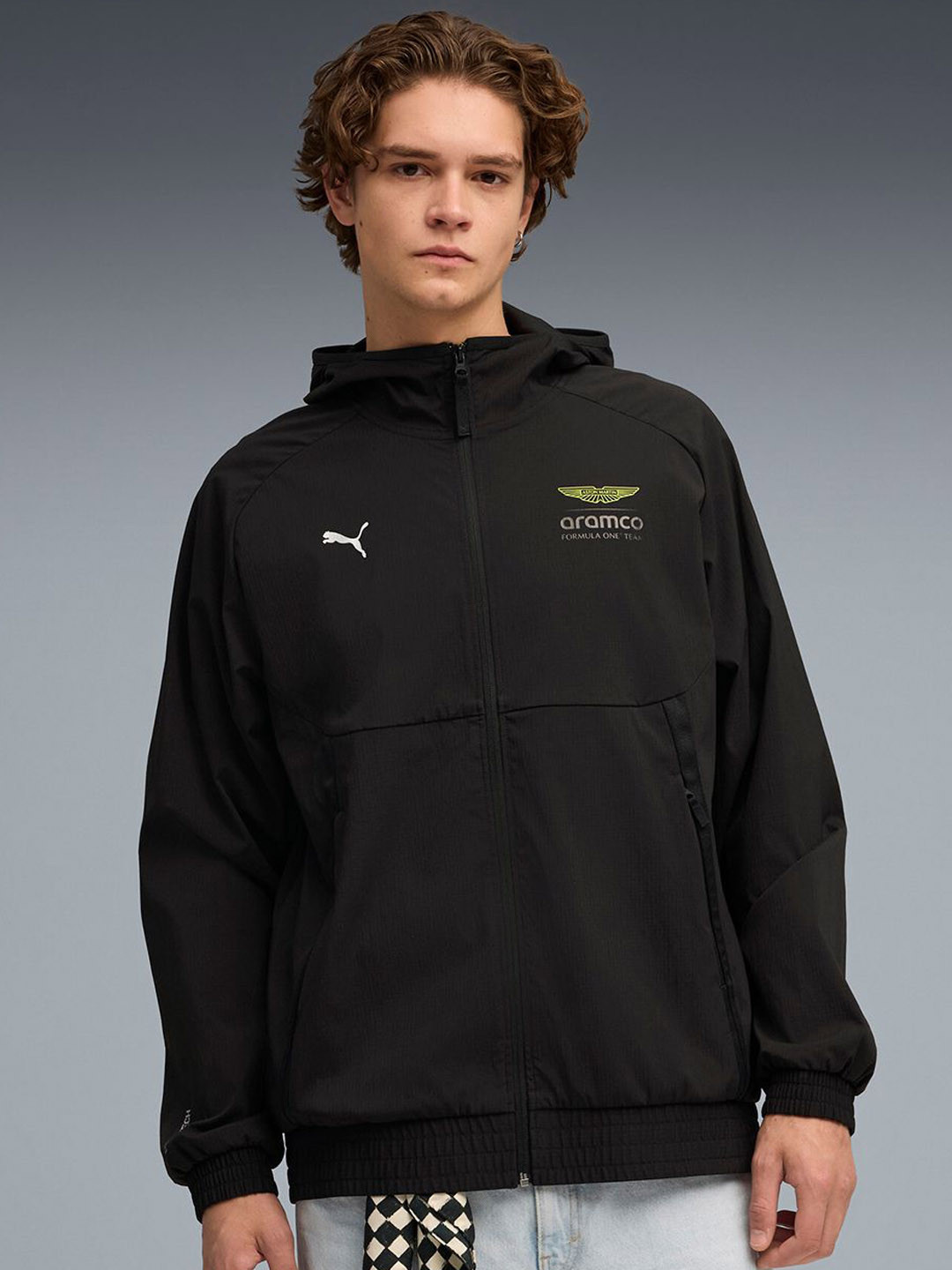 PUMA Motorsport ASTON MARTIN ARAMCO F1(r) TEAM PUMATECH Men's Hooded Jacket