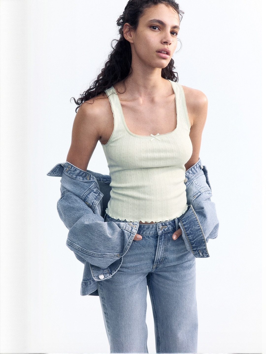 H&M Pointelle Jersey Women TankTop