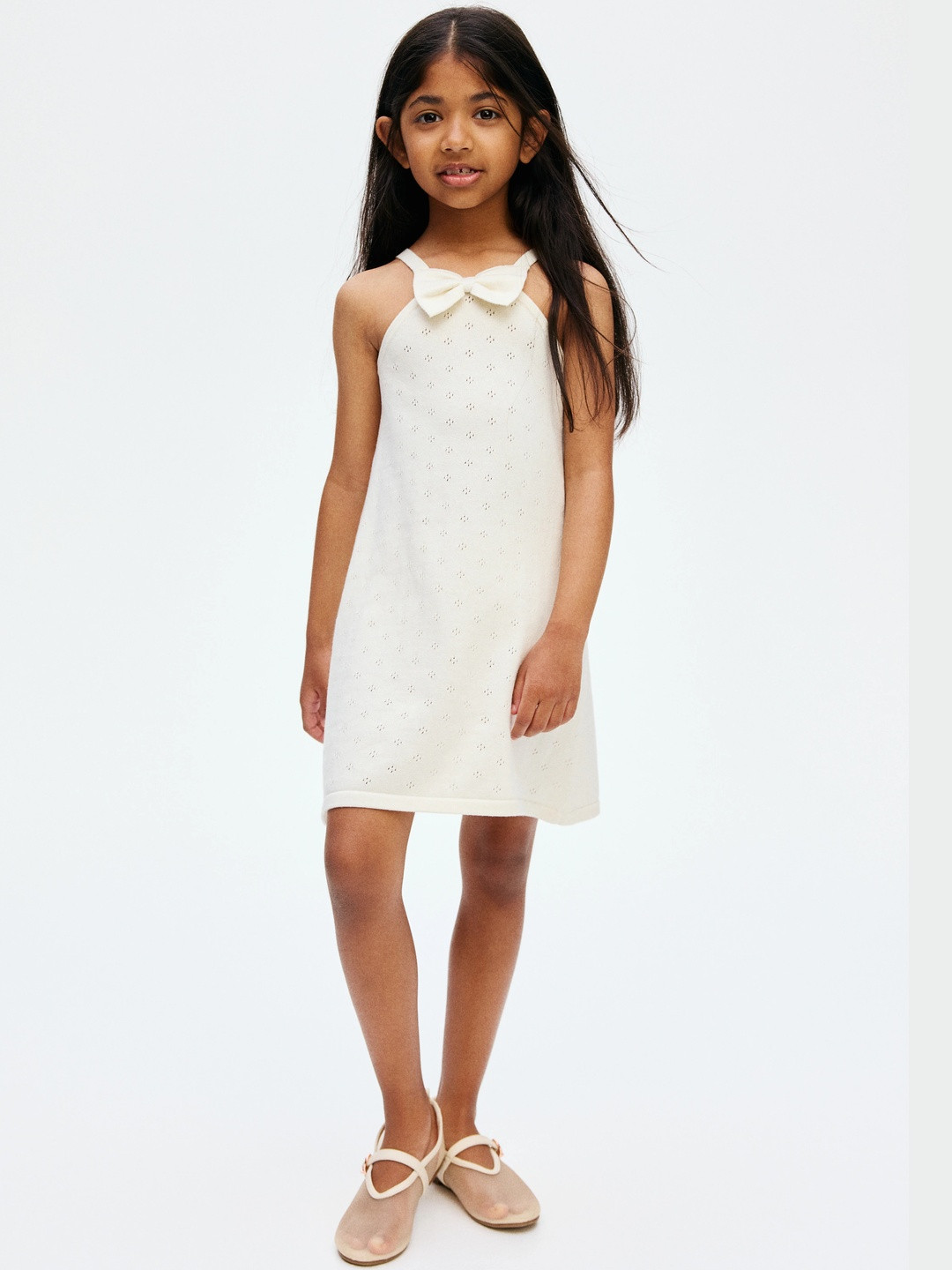 H&M Pointelle-Knit Cotton Dress