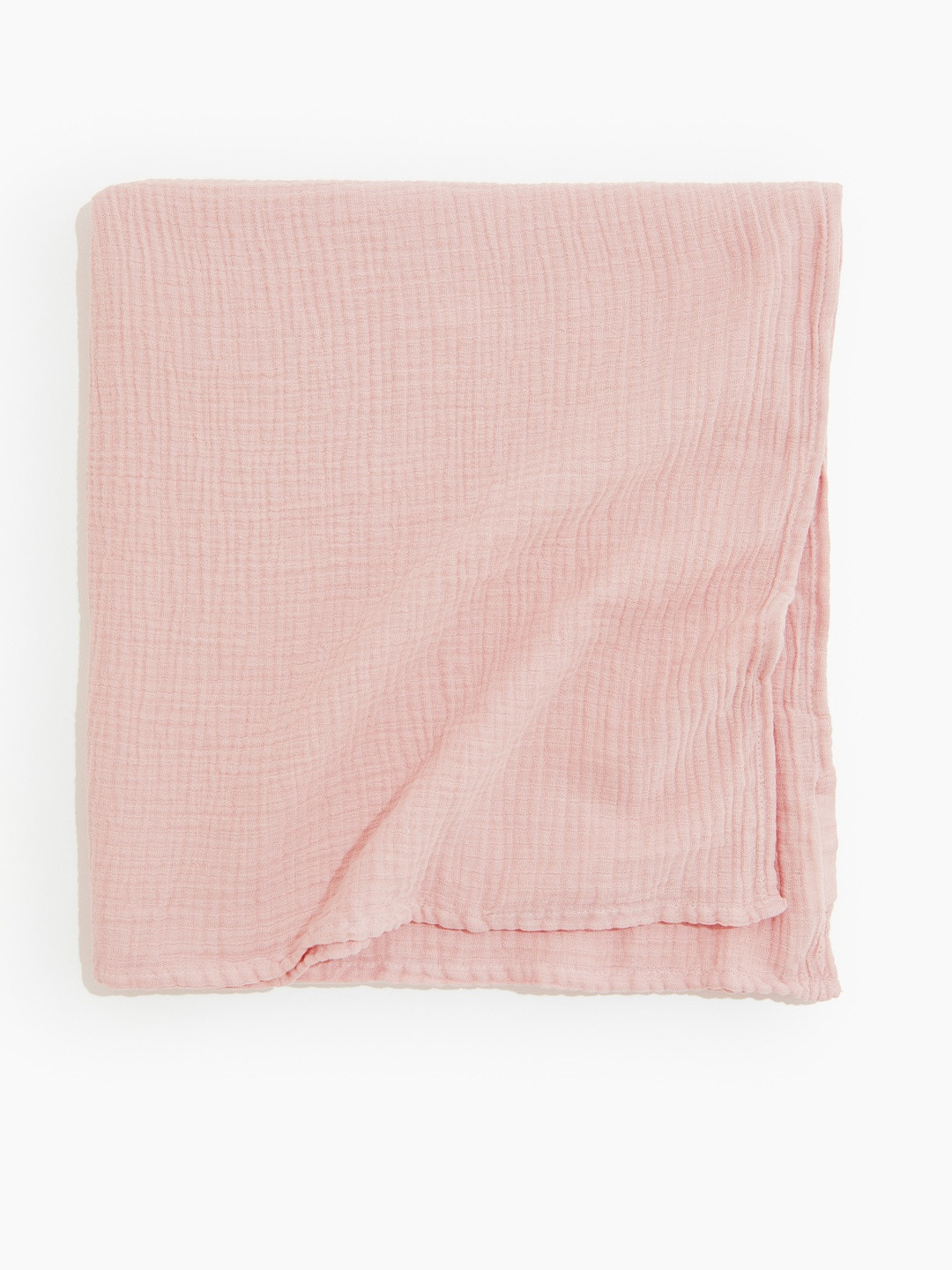 H&M Pink Cotton Muslin Comfort Blanket