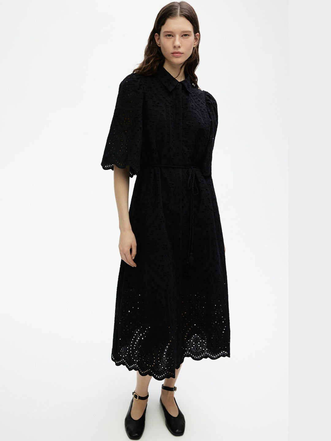 H&M Broderie Anglaise Shirt Dress