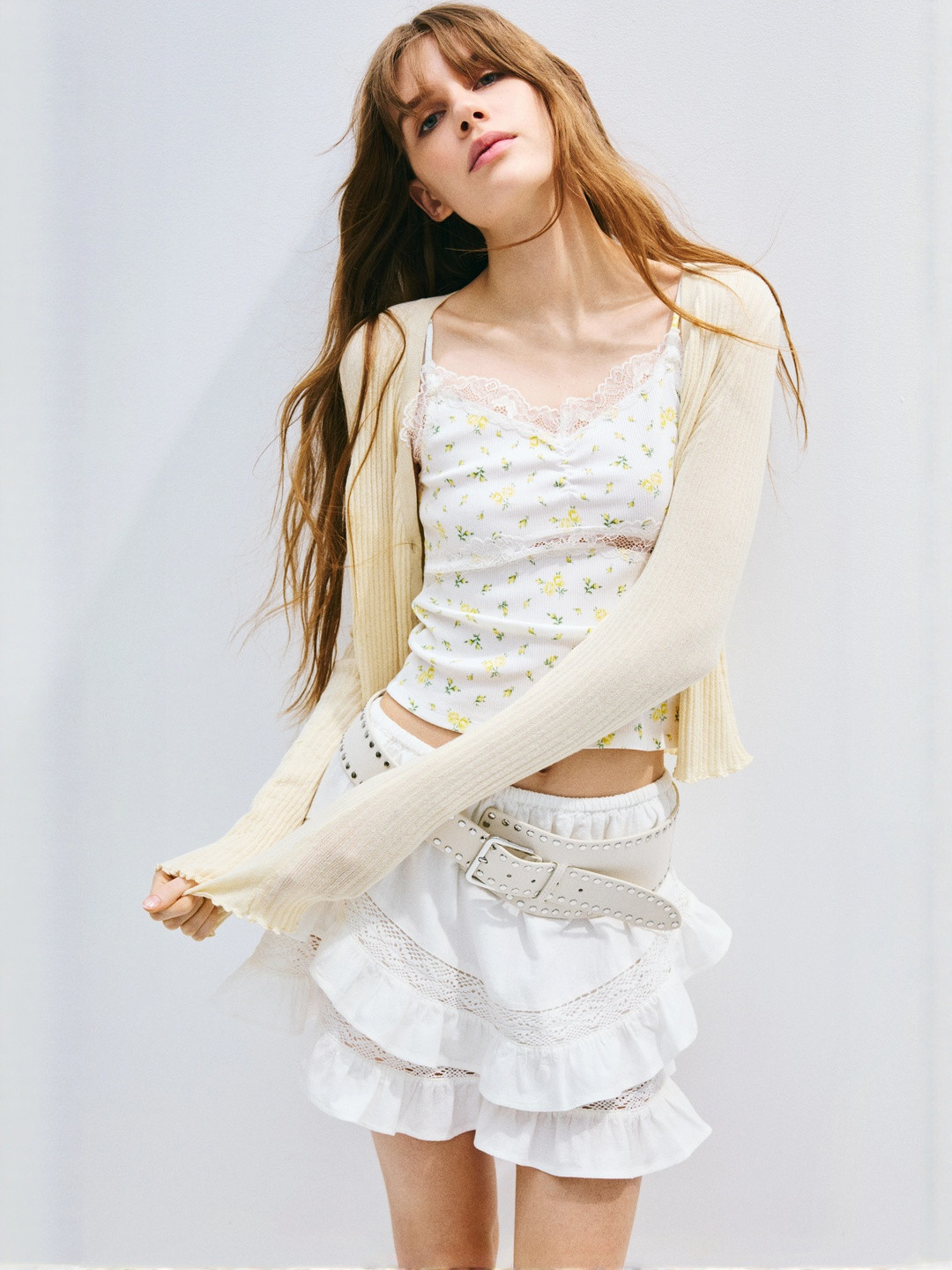 H&M Lace-Detail Strappy Top