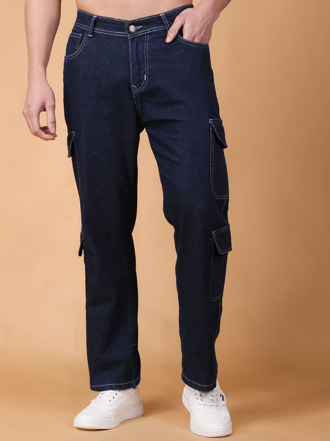 PRJ IN STYLE Men Loose Fit Cargos Trousers