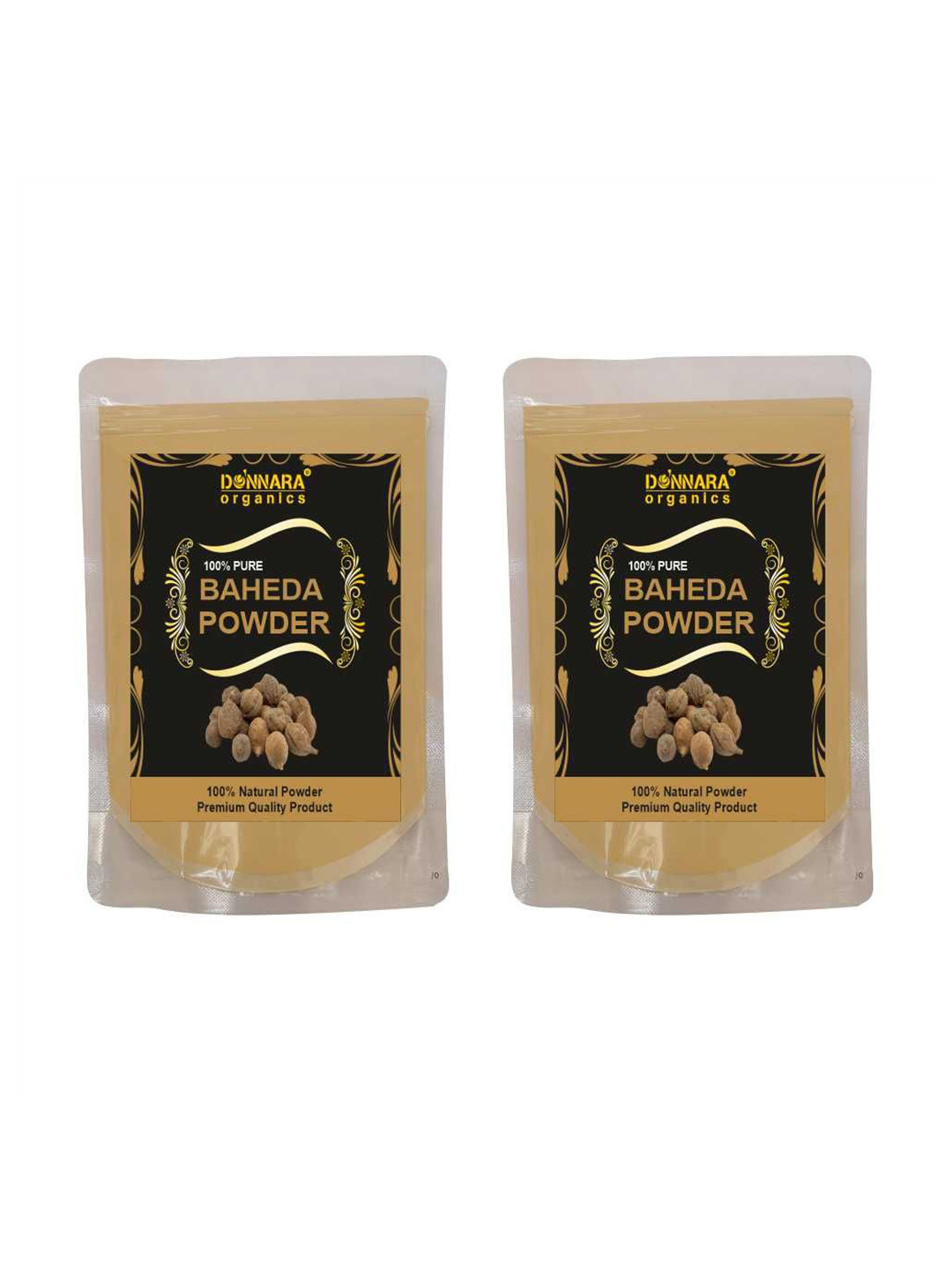 Donnara Organics Set Of 2 Baheda Powder For Glowing & Clear Skin - 100 g Each