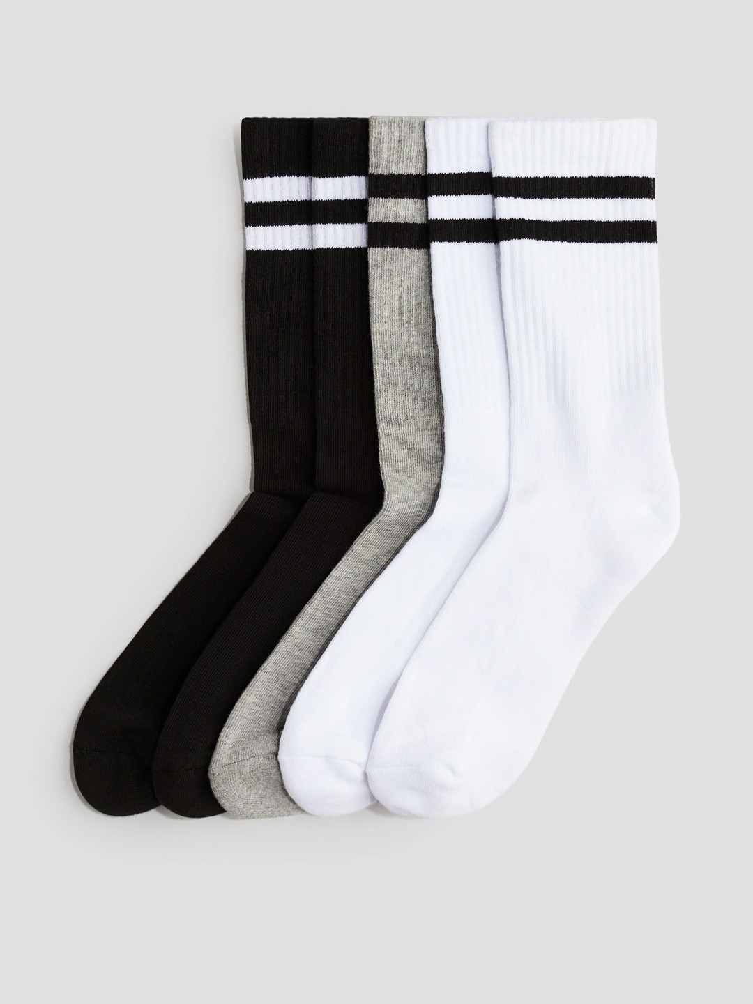 H&M Boys 5-Pack Ribbed Socks