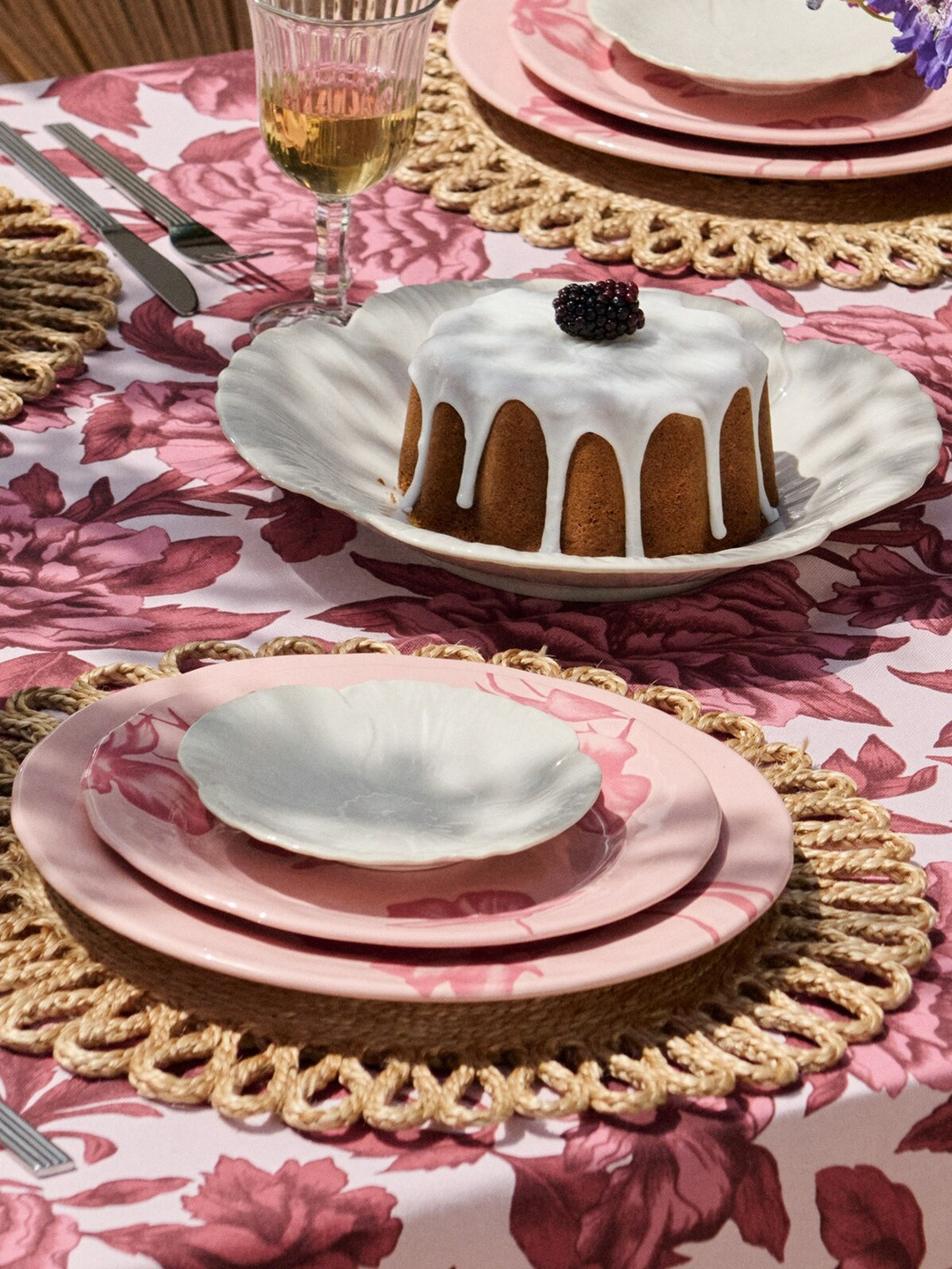 H&M White Small Stoneware Plate