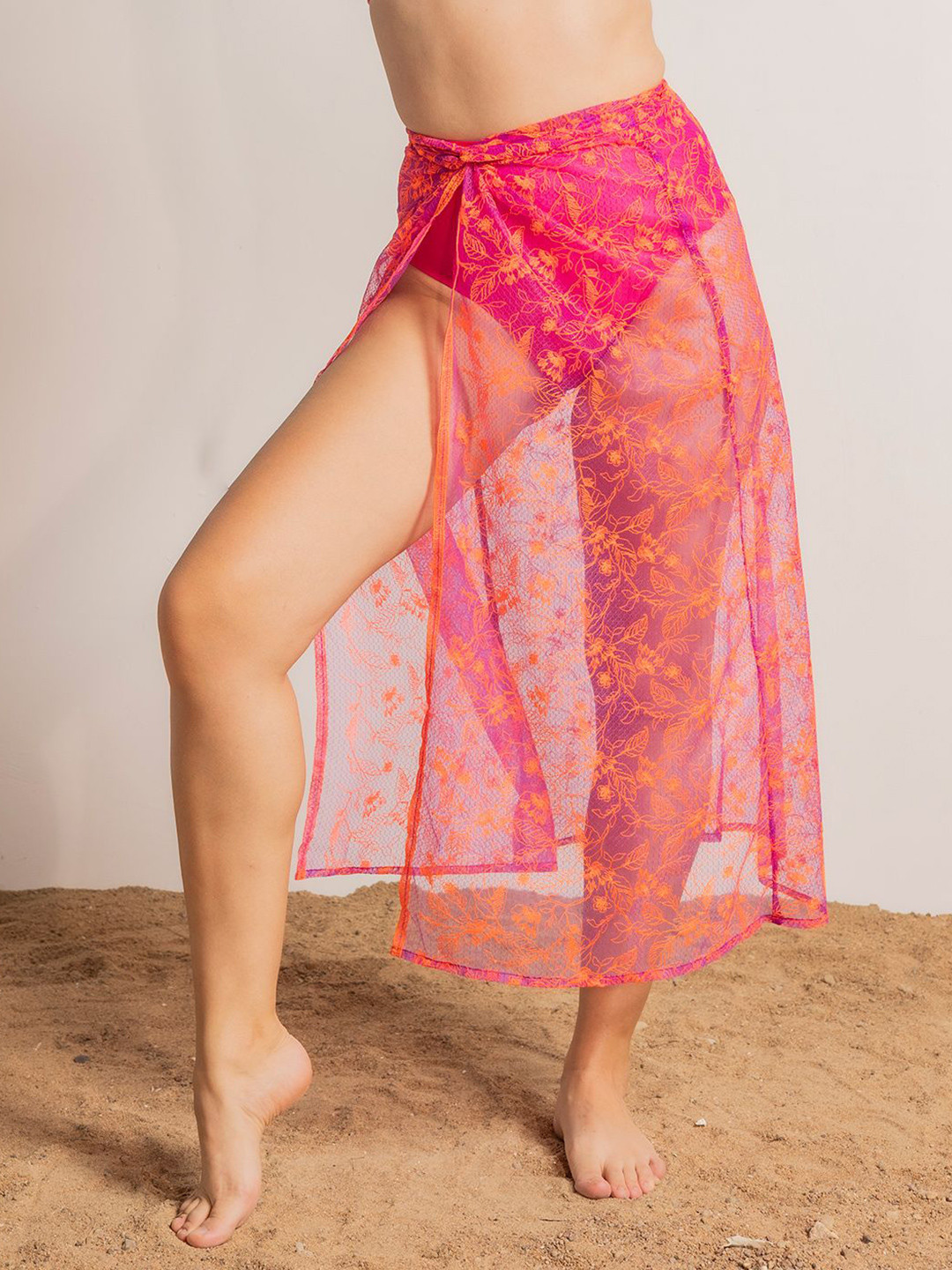 Aoba  Printed Sarong Swimwear Cover-Up Bottom