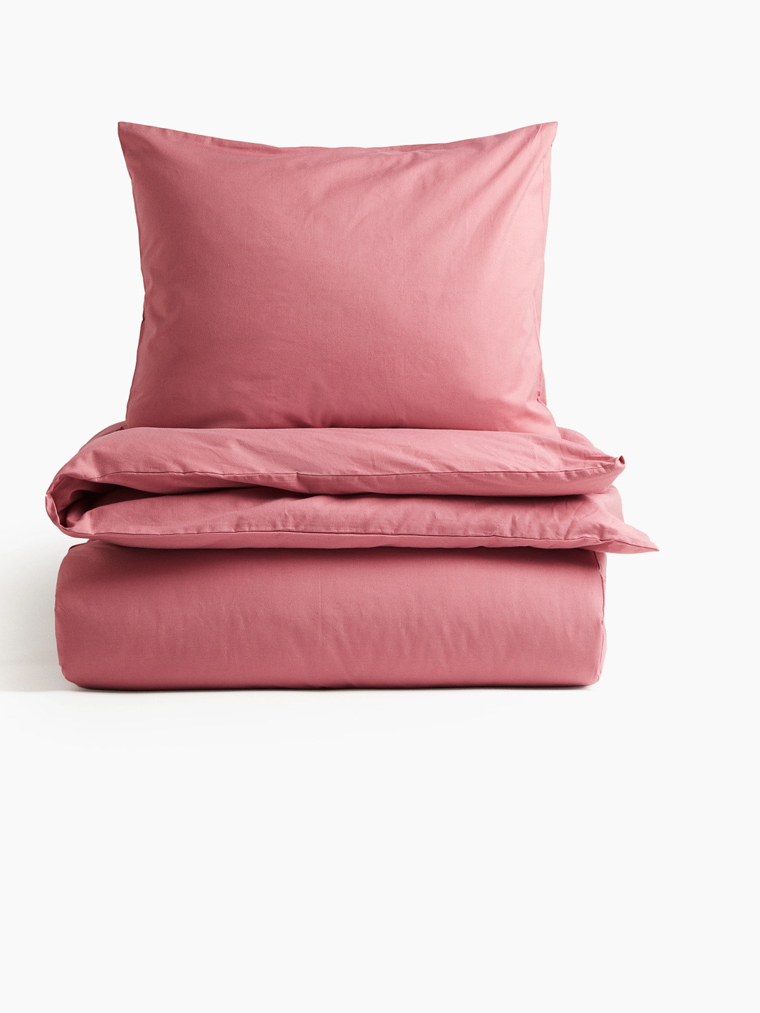 H&M Pink Cotton Single Duvet Cover Set