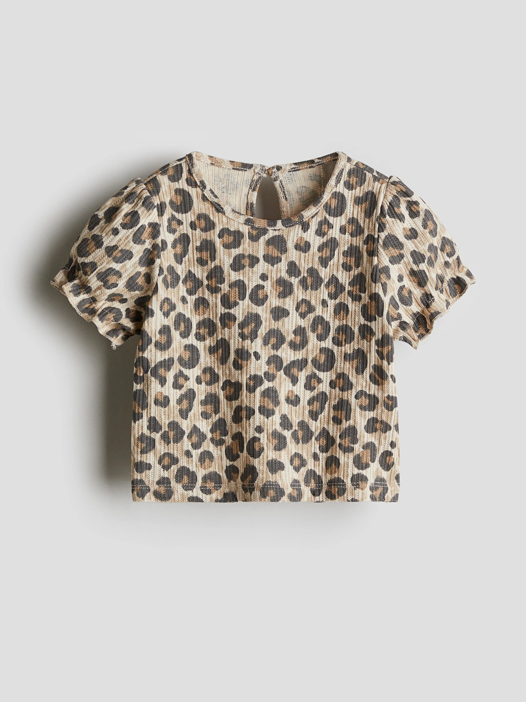 H&M Textured Jersey cotton Top round neck woman top
