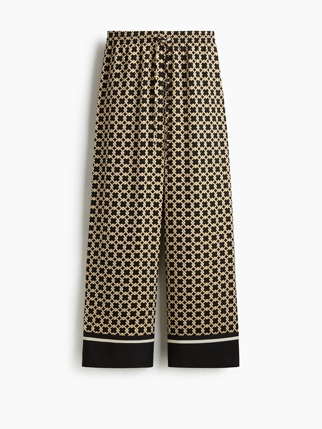 H&M Patterned Drawstring Trousers