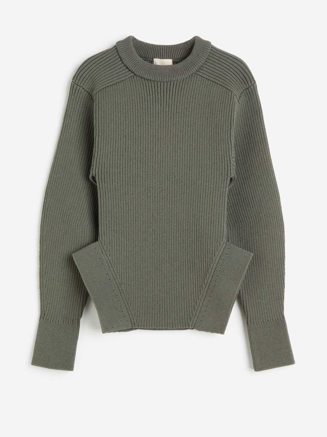 H&M Slit-Detail Rib-Knit Jumper