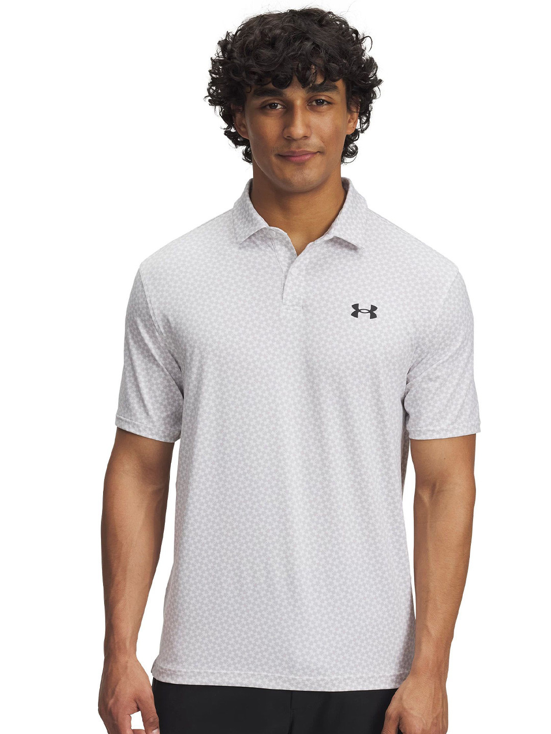 UNDER ARMOUR Men T2G Printed Relaxed Fit Polo Collar Golf T-Shirt