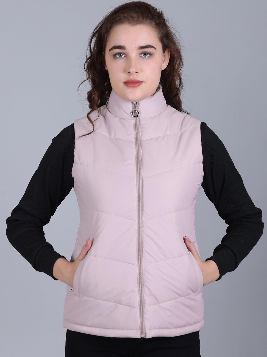 Rare Times Women Windcheater Puffer Jacket