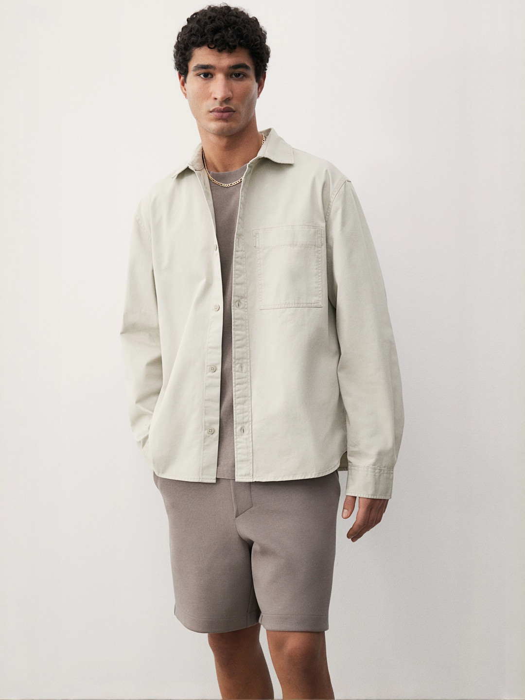 H&M Regular Fit Twill Overshirt