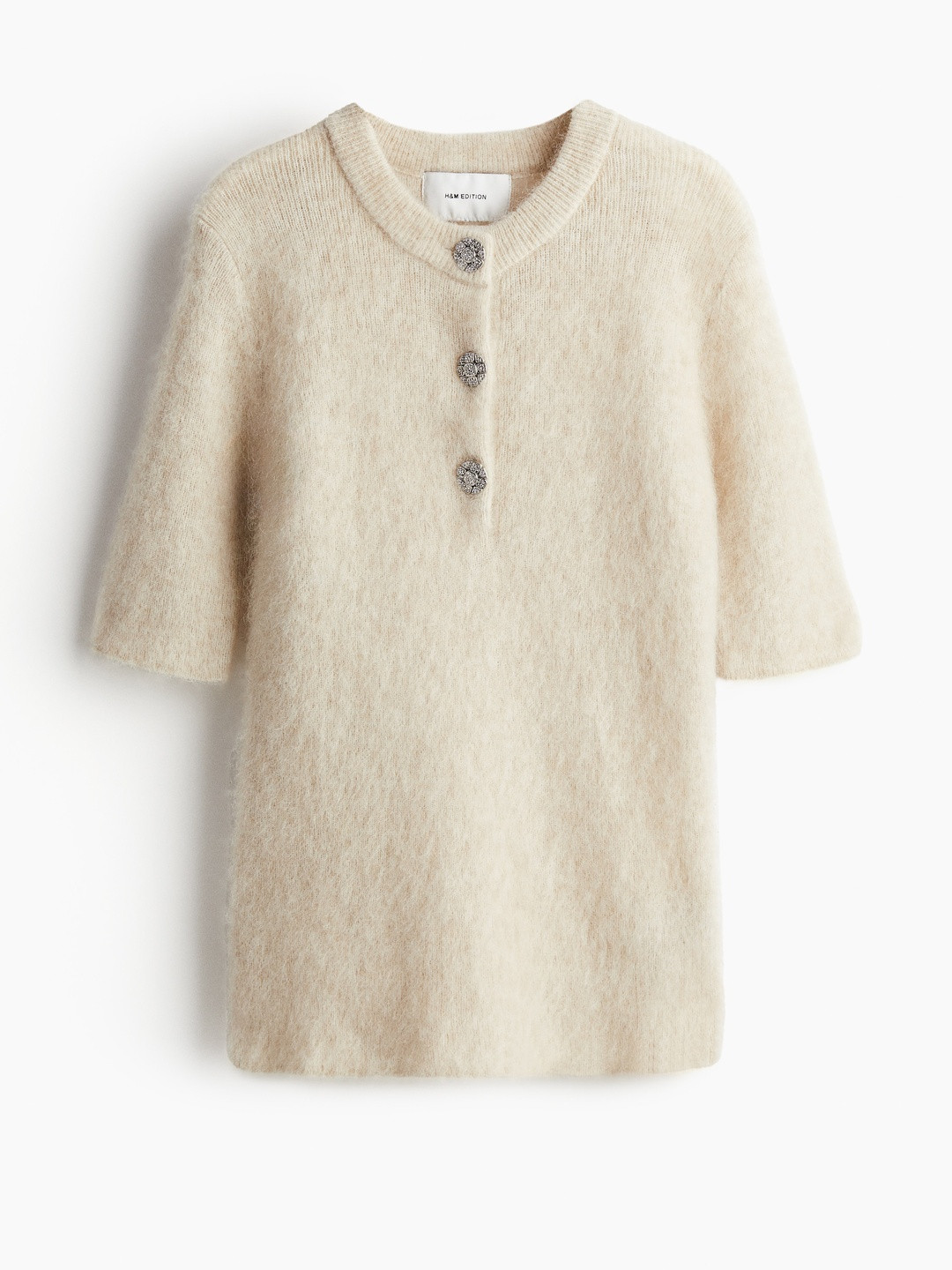 H&M Women Mohair Rib-knit Top