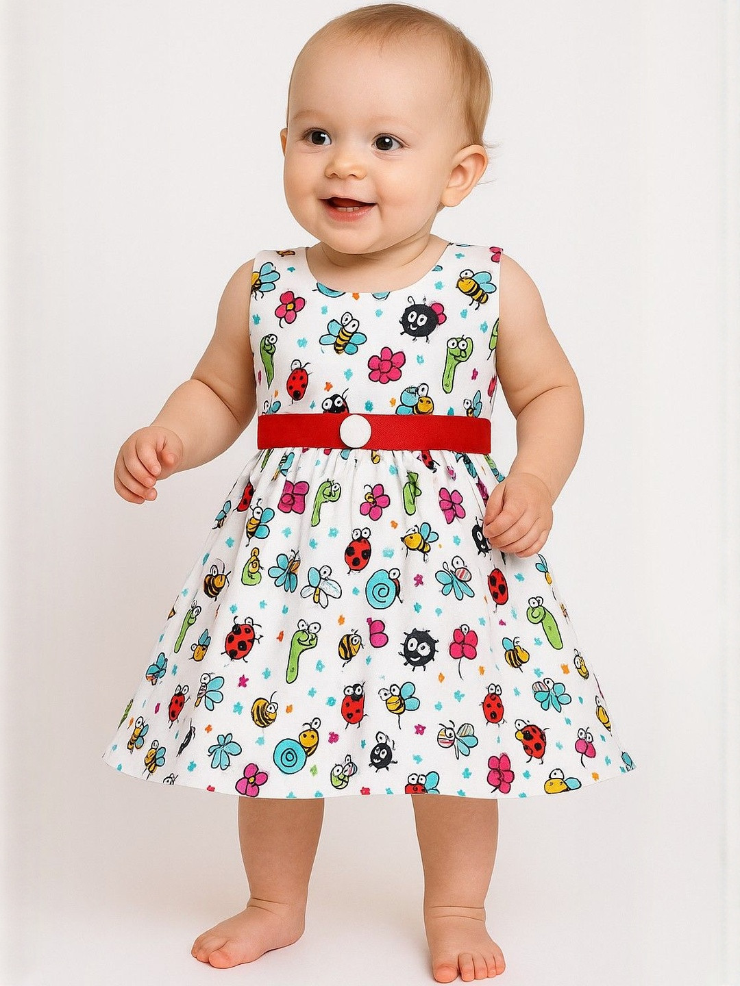 My Lil Princess Animal Print Fit & Flare Dress