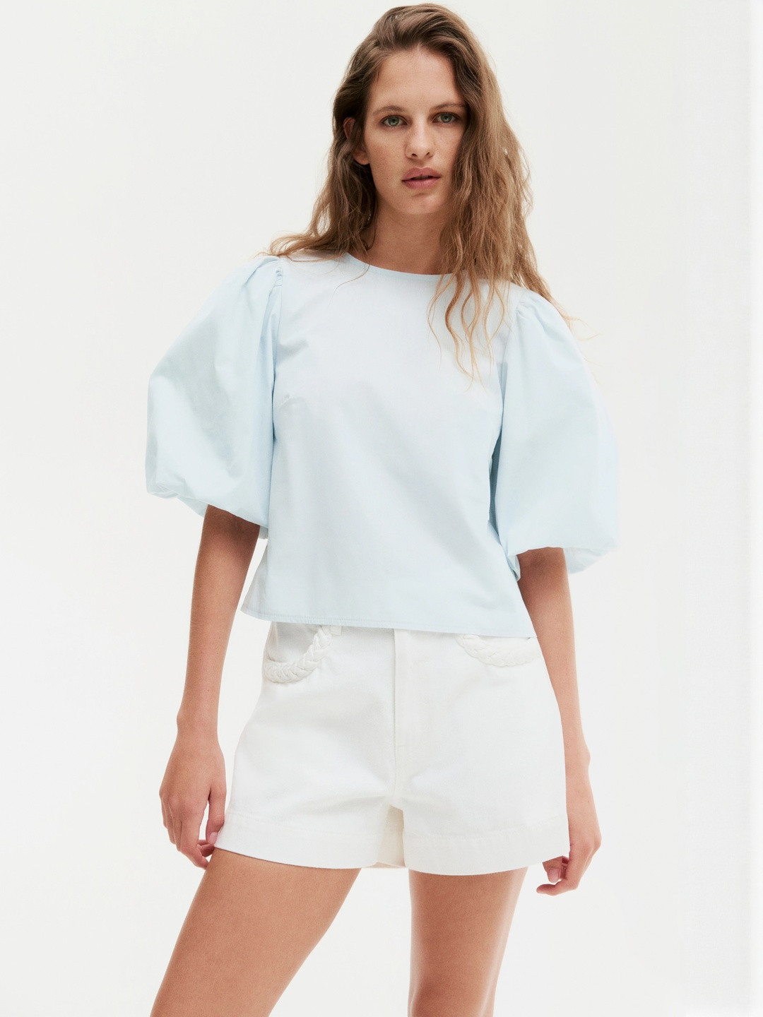 H&M Women Puff-Sleeved Blouse