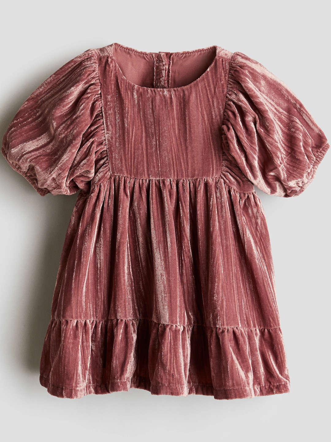 H&M Infant Girls Crushed-Velvet Dress