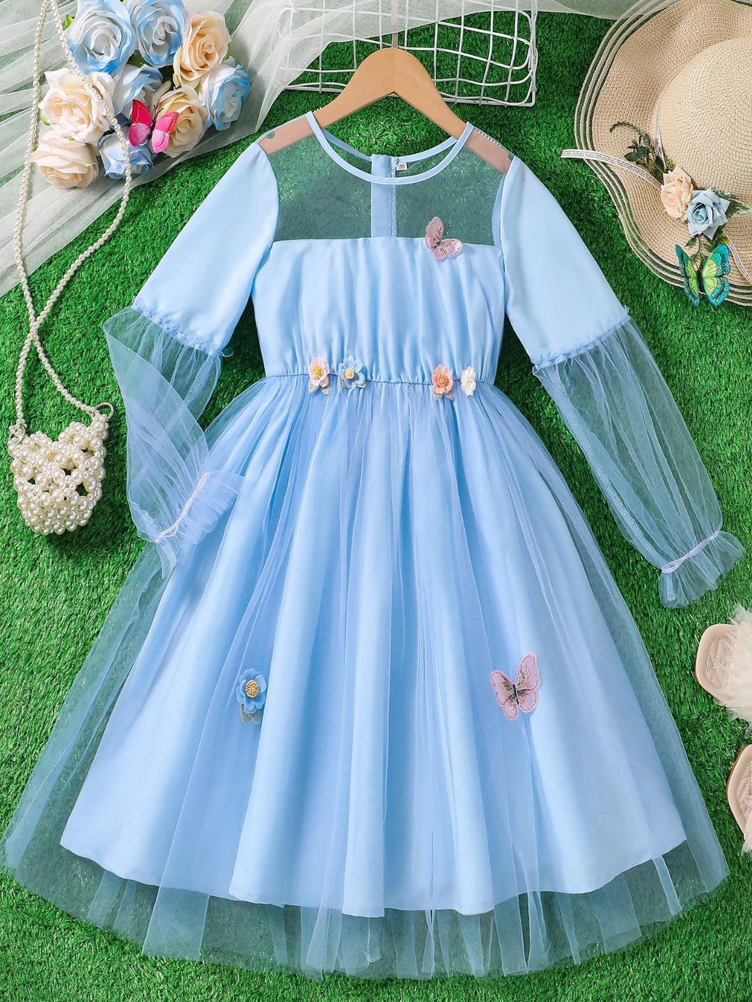 Oh Rare Girls Empire Applique Design Party Dress