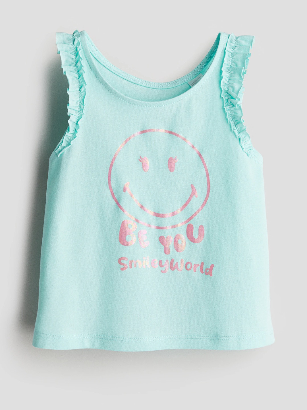 H&M Girls Frill-Trimmed Vest Tops