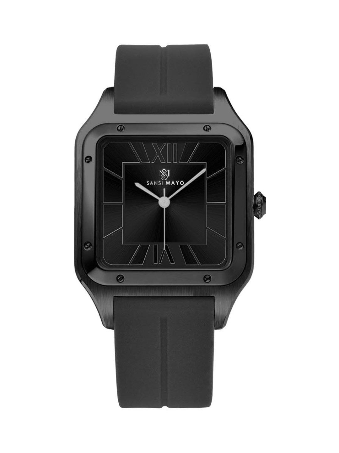 SANSIMAYO Carls Men Dial & Bracelet Style Straps Analogue Watch SM-M-192-B-B-B