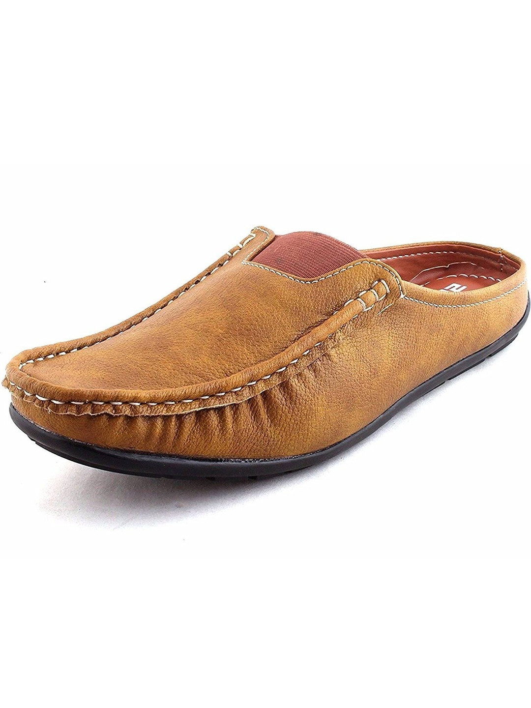SCARPIA Men Tan Solid Loafers