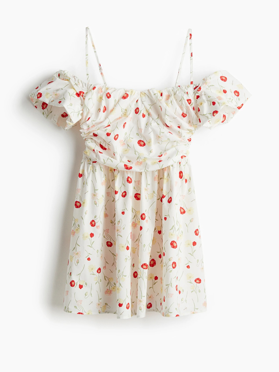 H&M Draped Cold Shoulder Dress