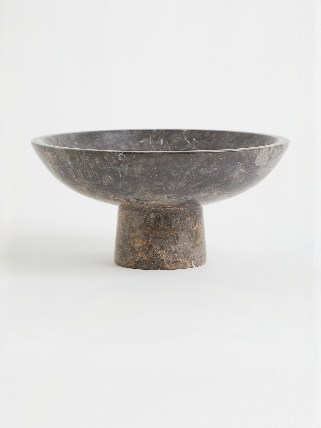 H&M Grey Large Marble Pedestal Bowl