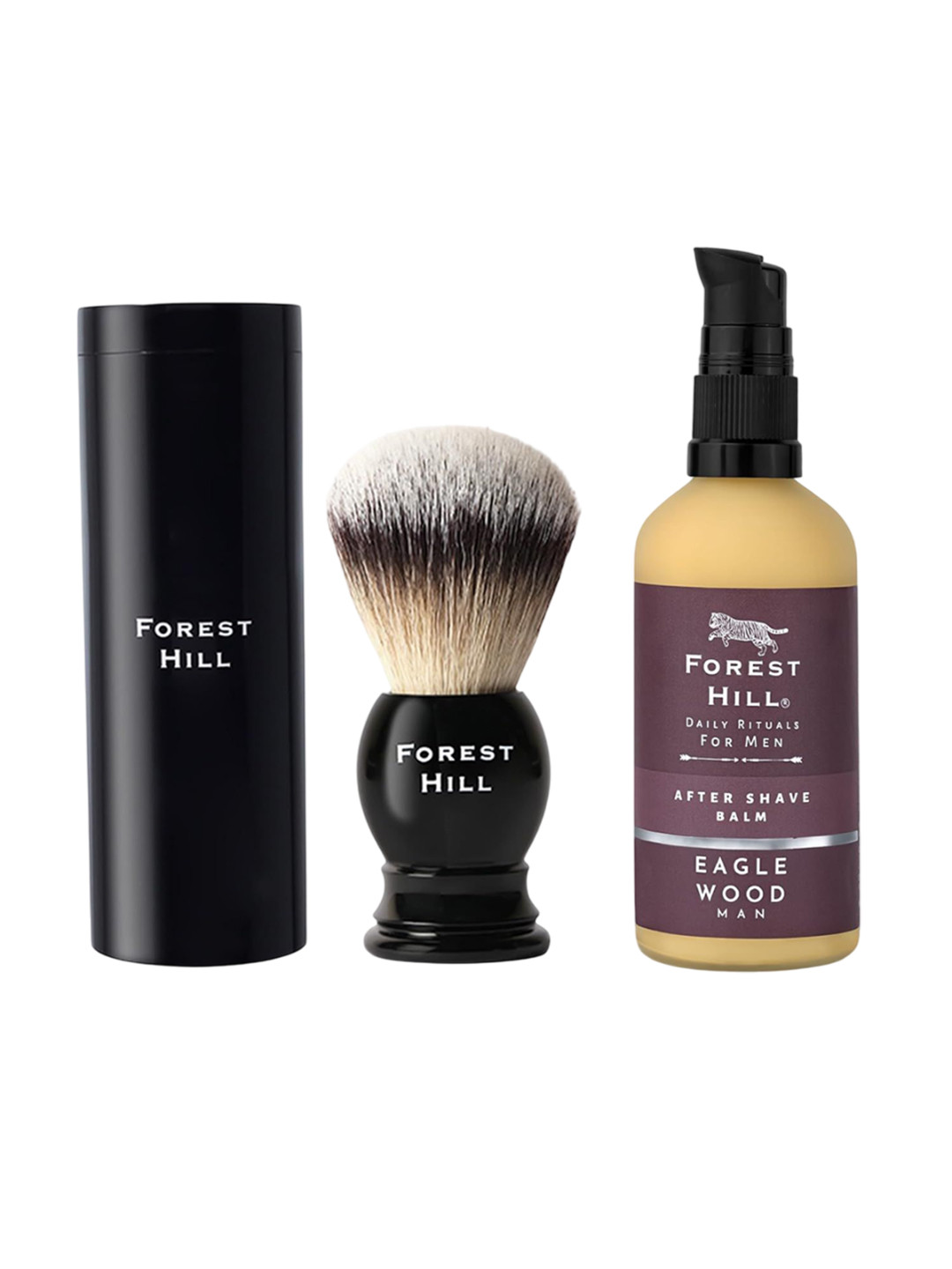 FOREST HILL Set Of 2 Ashford Shaving Brush & Eaglewood After Shave Balm - 100 ml