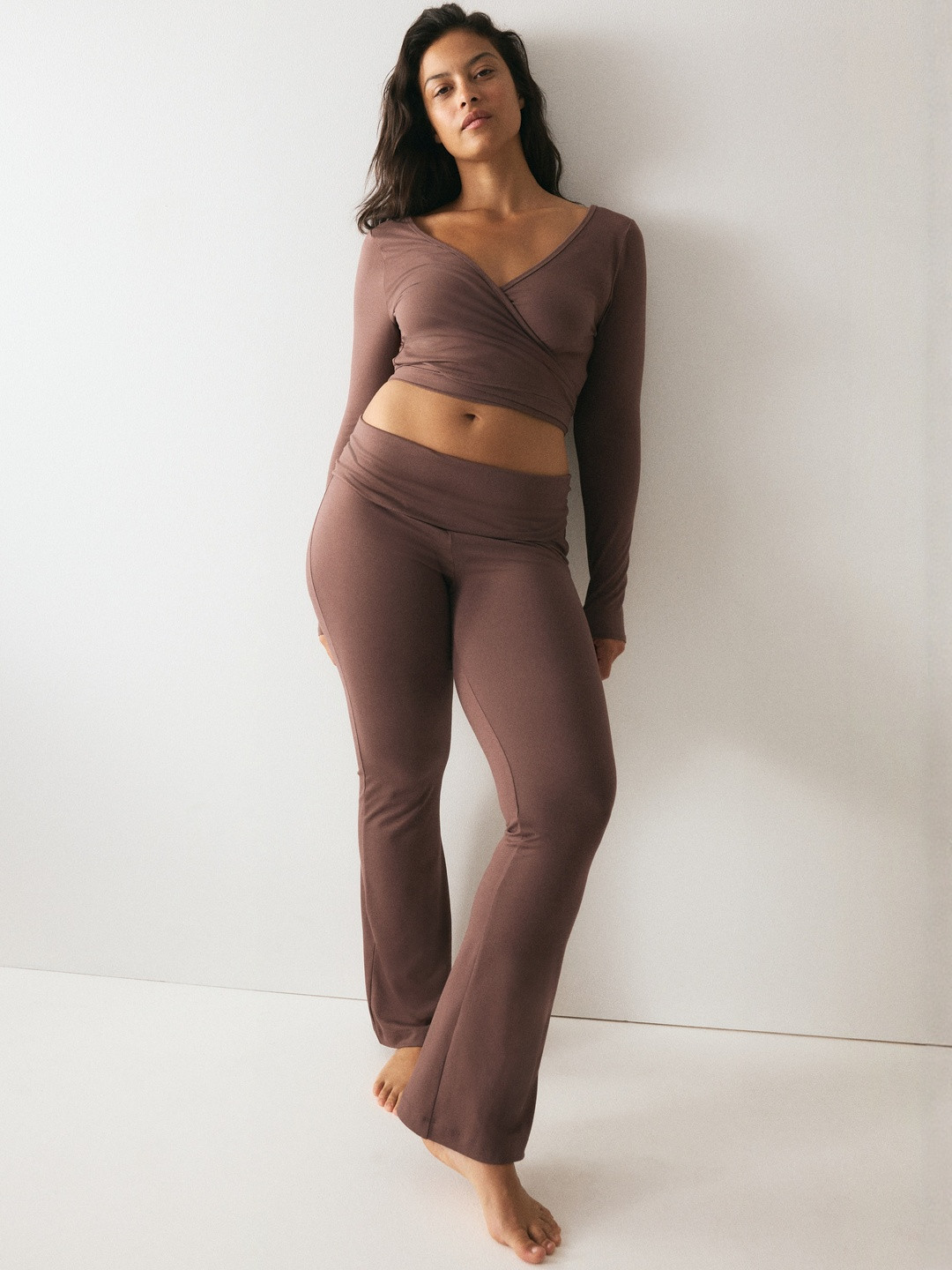 H&M Soft-Touch Flared Trousers