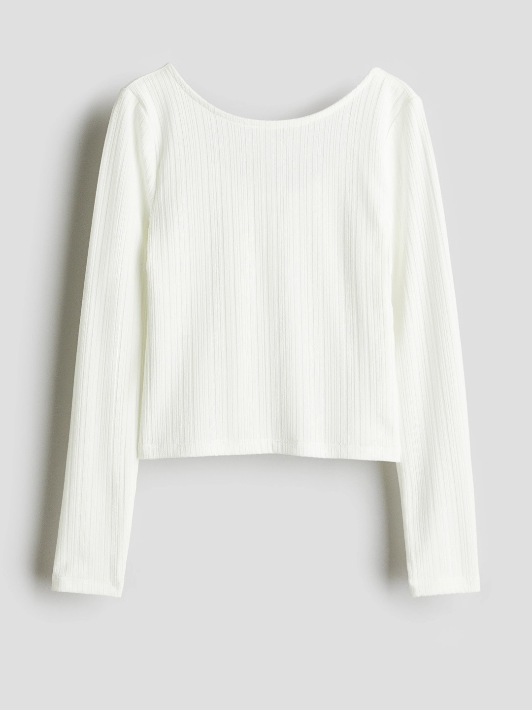 H&M Girls Ribbed Jersey Top