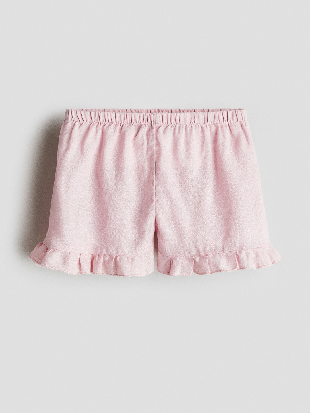 H&M Frilled Linen Shorts