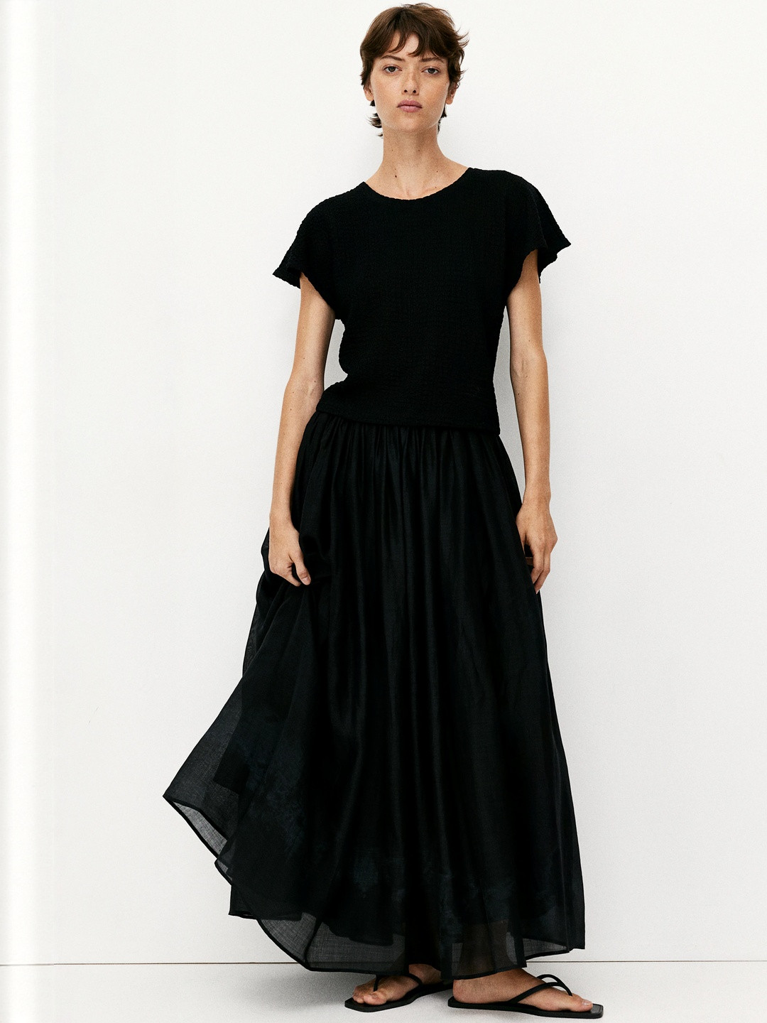 H&M Textured Jersey  Top