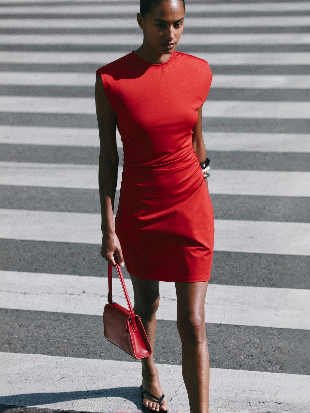 H&M Shoulder-Pad Interlock Dress